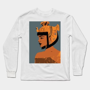 Egyptian Hieroglyphs Queen Long Sleeve T-Shirt